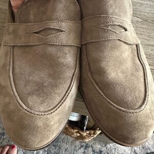 Women’s Tan Suede Loafers